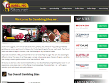 Tablet Screenshot of gamblingsites.net